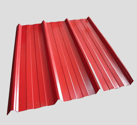 Tấm lợp phủ màu DX53D Tấm lợp tôn màu đỏ EN-10169