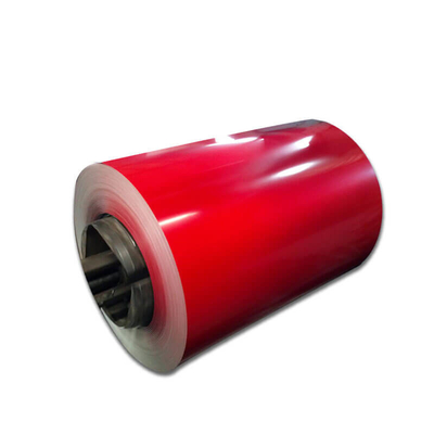 AiSi Red Ppgi Thép cuộn mạ kẽm HRB65 RAL Màu thép cuộn Ppgl Chống bụi