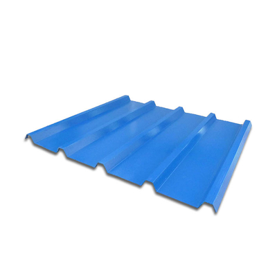 Tấm lợp tráng kẽm ISO 18001 Tấm lợp màu xanh lam AZ160