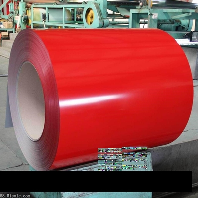 Giá nhà sản xuất In màu chống vân tay Cuộn thép Zincalume Cuộn thép Galvalume đỏ Aluzinc