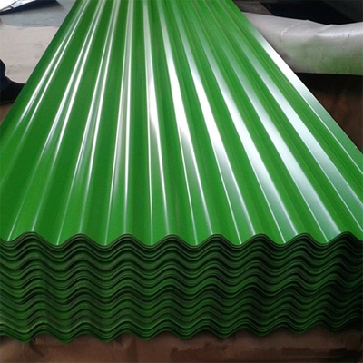 PE 30-275g / M2 Tấm lợp kim loại màu xanh lá cây RAL 9012 Tấm kim loại tôn màu