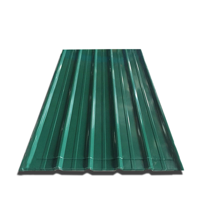 PE 30-275g / M2 Tấm lợp kim loại màu xanh lá cây RAL 9012 Tấm kim loại tôn màu
