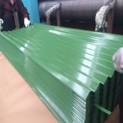 PE 30-275g / M2 Tấm lợp kim loại màu xanh lá cây RAL 9012 Tấm kim loại tôn màu