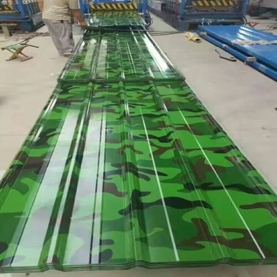 SPGC Tấm thép sóng mạ sẵn 3-8 tấn Mạ kẽm tráng màu