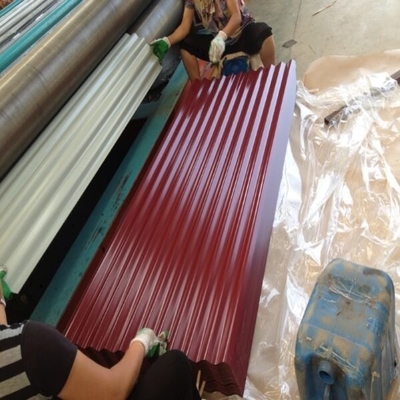 SGCC Tấm lợp sơn sẵn màu Tấm lợp phủ màu 0,3-1,0mm