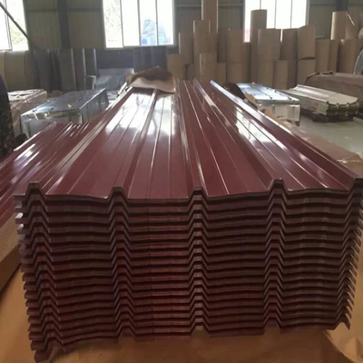 Màu đỏ DX51D Tấm thiếc tráng màu JIS Màu tráng phủ Galvalume cho xây dựng
