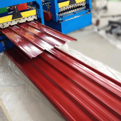 Tấm lợp màu xanh lá cây SGCC Tấm lợp được sơn sẵn Tấm gi 3-8 tấn
