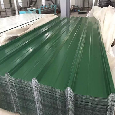 30-275g / M2 Tấm lợp phủ màu 600-1100mm Mái lợp kim loại màu trắng