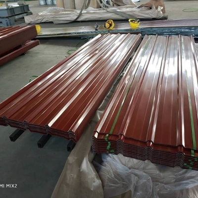 Tấm lợp phủ màu 750mm SGCC Gi Tấm sóng phủ màu