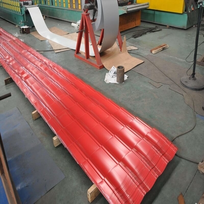 Tấm lợp tráng kẽm ISO 18001 Tấm lợp màu xanh lam AZ160