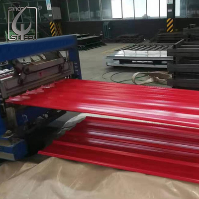 DX51D trắng Tấm thép mạ kẽm sơn trước 0,3-1,0mm Tấm lợp phủ màu