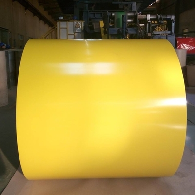 Thép cuộn mạ sẵn 610mm màu vàng SGCC Thép cuộn mạ kẽm đã được sơn sẵn Ppgi
