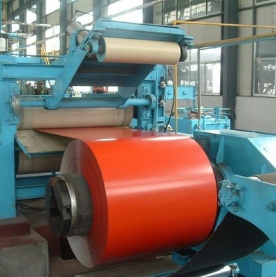Cuộn dây PPGI màu cam 30-275g / M2 Thép cuộn mạ màu đã được sơn sẵn để lợp mái