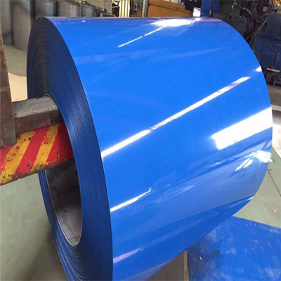 ASTM RAL Màu 8-35um PPGI Coil 600 - 1250mm Thép xanh sơn sẵn