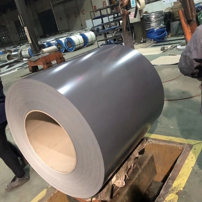 Màu xám Z600 Cuộn mạ kẽm sơn sẵn Ral 9002 SAI Màu thép cuộn