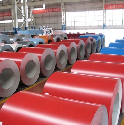 Cuộn dây SGS PPGL màu đỏ RAL9003 Thép cuộn mạ kẽm mạ sẵn