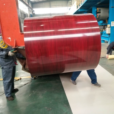 600 - 1250mm PPGL Coil AiSi RAL 9002 Mạ kẽm tráng màu